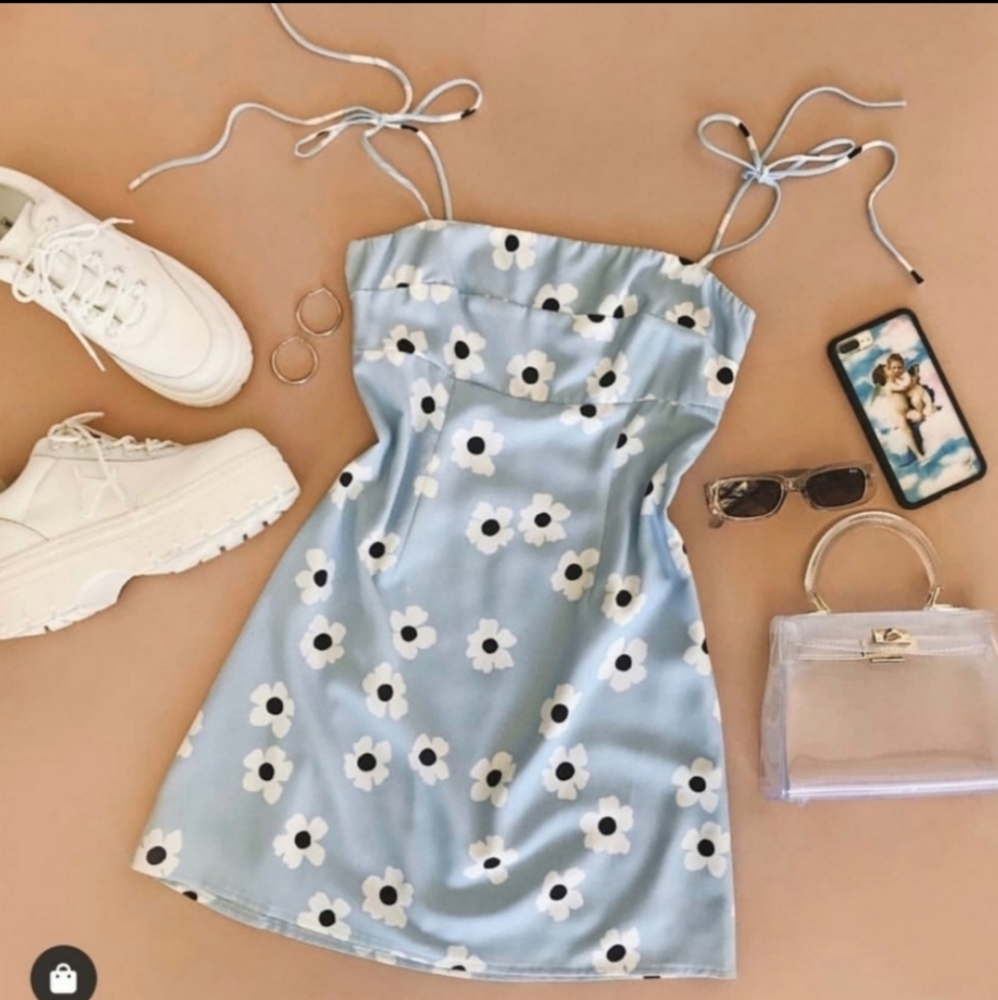 Princess Polly Dare Me Mini Dress Blue